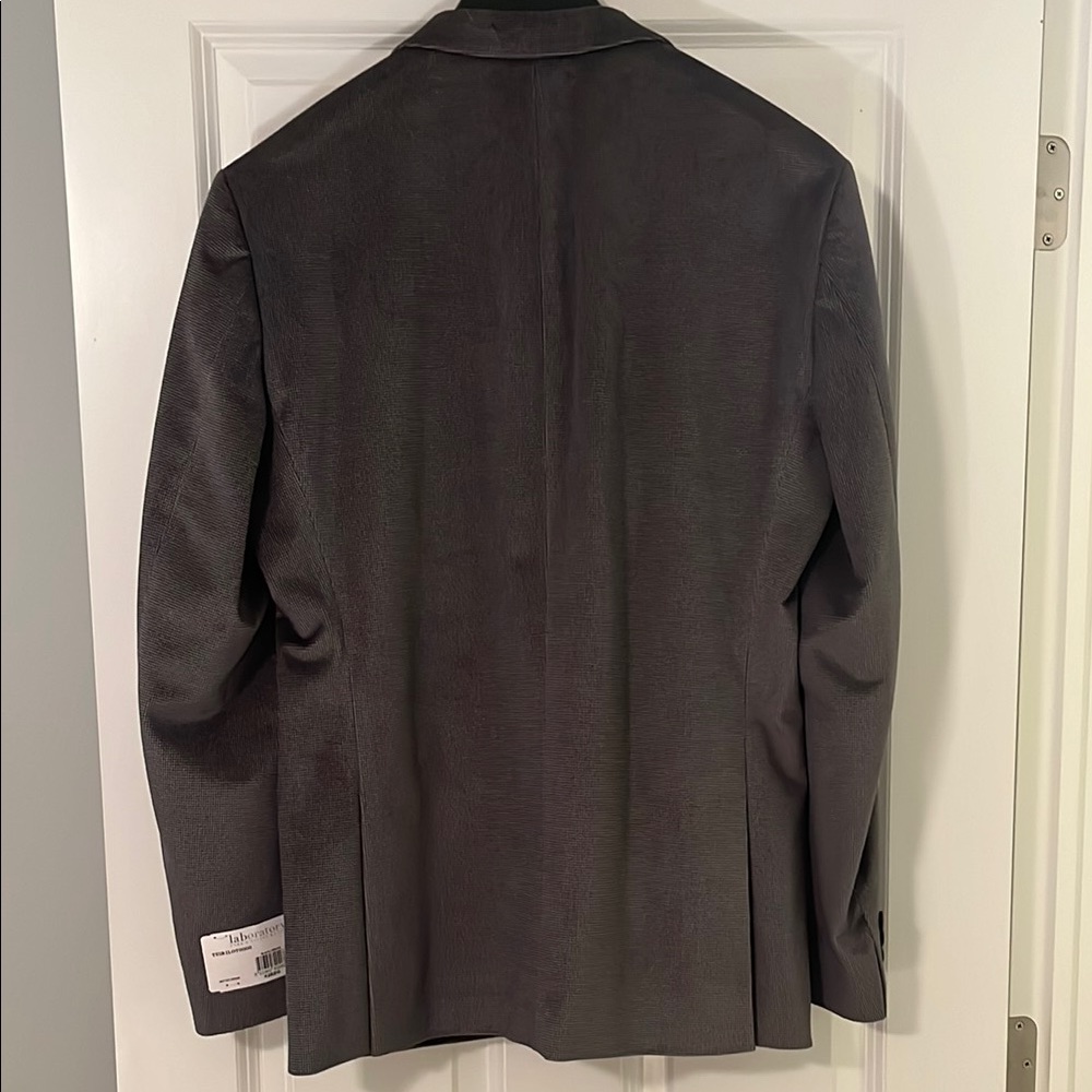 New Men's 42R Gray Blazer - Picture 2 of 3